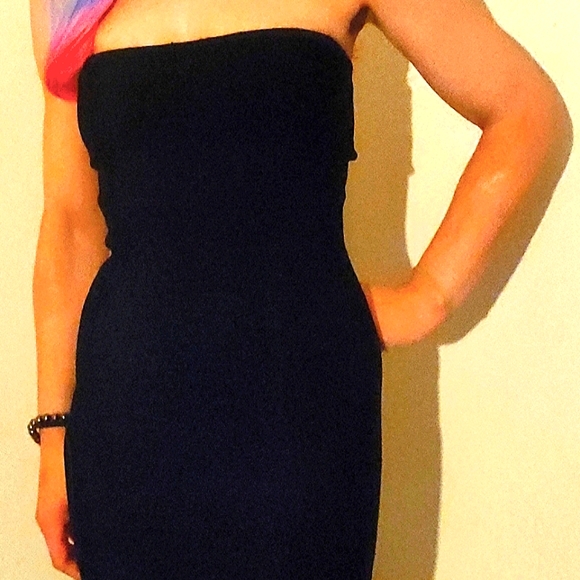 BCBGMAXAZRIA Bodycon-BLACK EXCELLENT CONDITION ALYONA STRAPLESS DRESS, XS - Picture 2 of 8